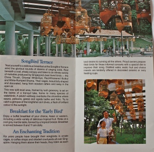 Brochure for the opening of the Songbird Terrace at the Jurong Bird Park